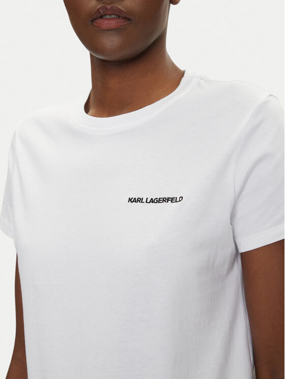KARL LAGERFELD KARL LAGERFELD Tričko A1W17019 Biela Regular Fit