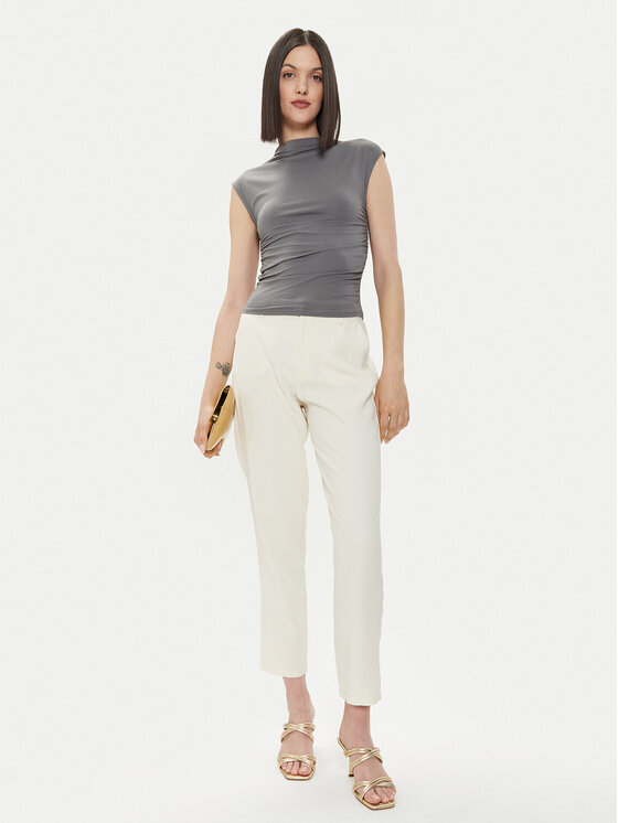 Gina Tricot Gina Tricot Marškinėliai 20883 Pilka Slim Fit