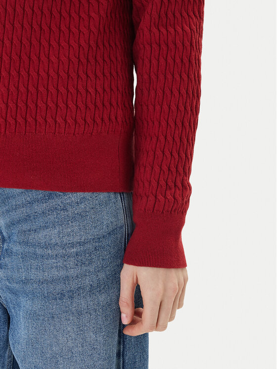Tommy Hilfiger Tommy Hilfiger Πουλόβερ Fine WW0WW44993 Κόκκινο Regular Fit