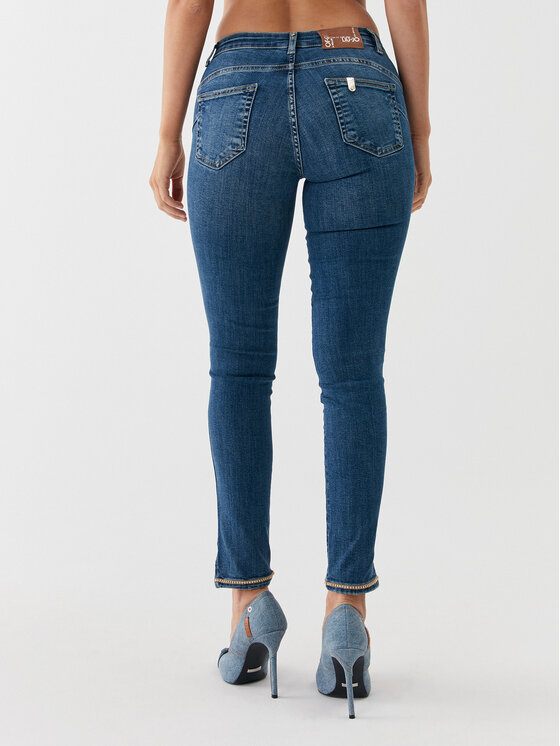 Liu Jo Liu Jo Jeans hlače UF3012 D4391 Mornarsko modra Skinny Fit