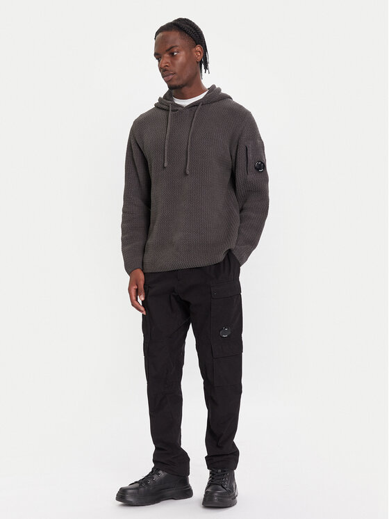 C.P. Company C.P. Company Pulover 19CMKN018A005558G Gri Relaxed Fit