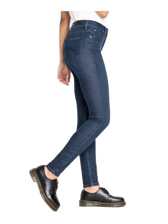 Lee Lee Jeansy L626RKKD Granatowy Skinny Fit