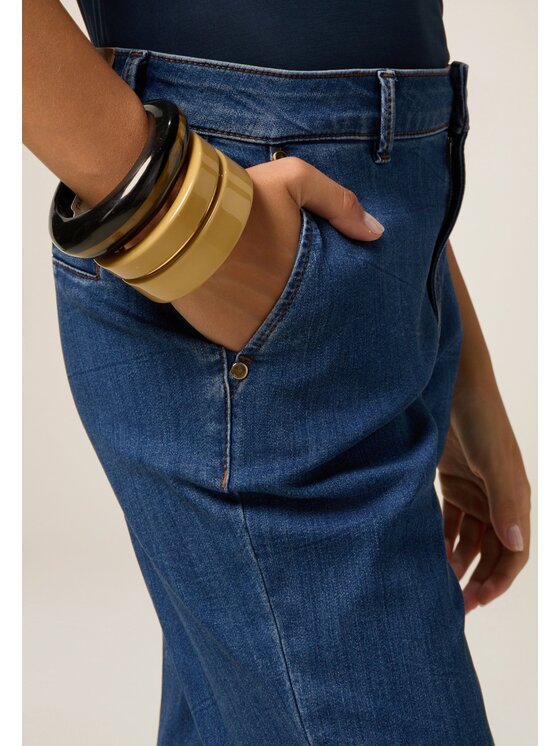 Oltre Oltre Jeansy P576R008577N034 Niebieski Regular Fit