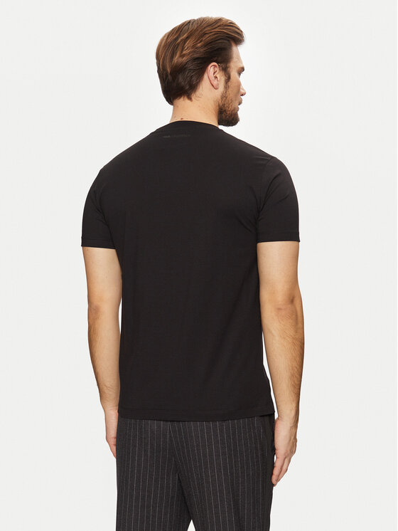 KARL LAGERFELD KARL LAGERFELD Tricou 755426 551242 Negru Regular Fit