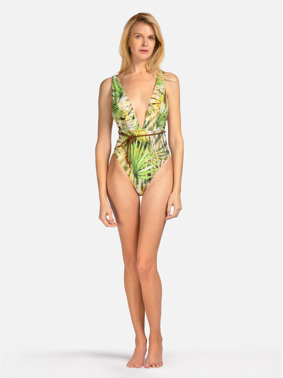 Miss Lou Miss Lou Costume da bagno J-JR1-Z Verde