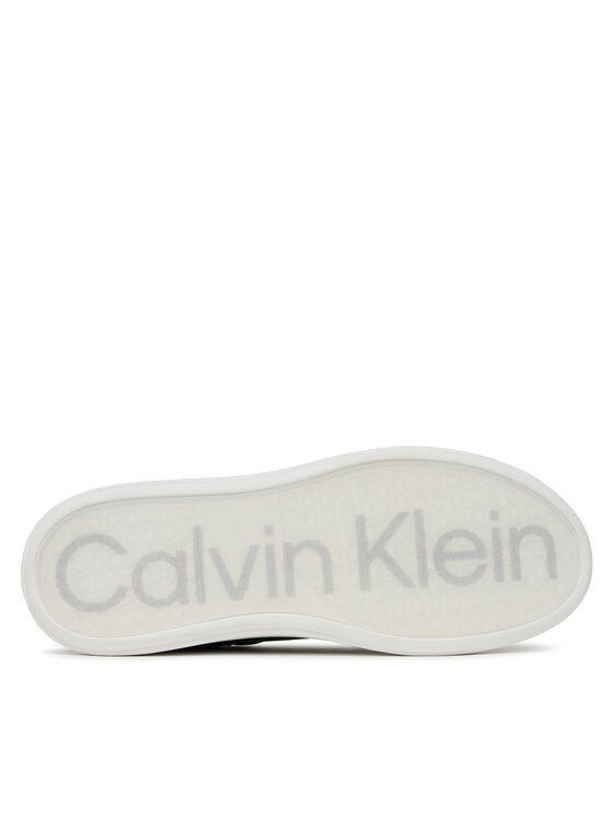 Calvin Klein Calvin Klein Сникърси Low Top Lace Up Lth HM0HM01016 Черен