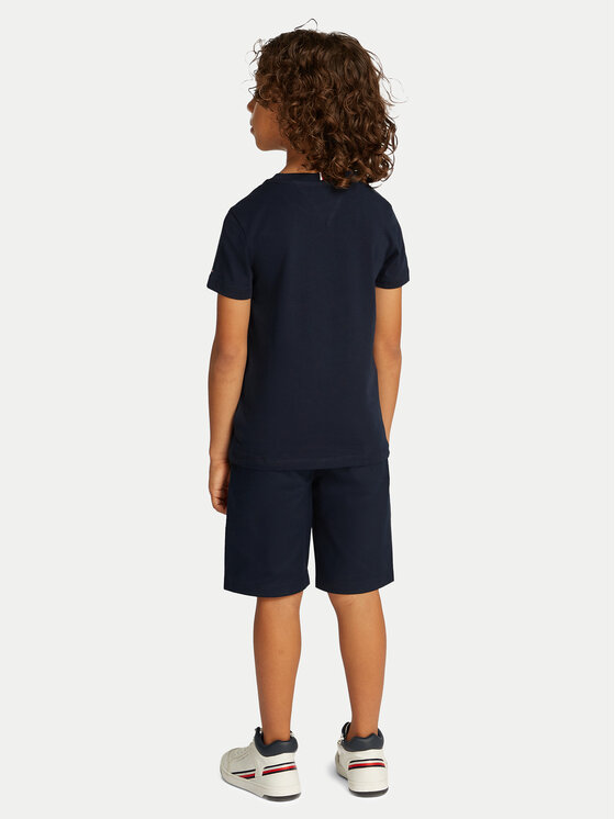 Tommy Hilfiger Tommy Hilfiger T-Shirt KB0KB09538 D Granatowy Regular Fit