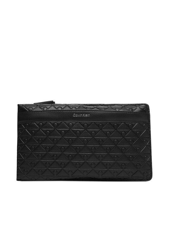 Calvin Klein Calvin Klein Válltáska Emblem Aop Emboss Square Sling LV04D3277G Fekete