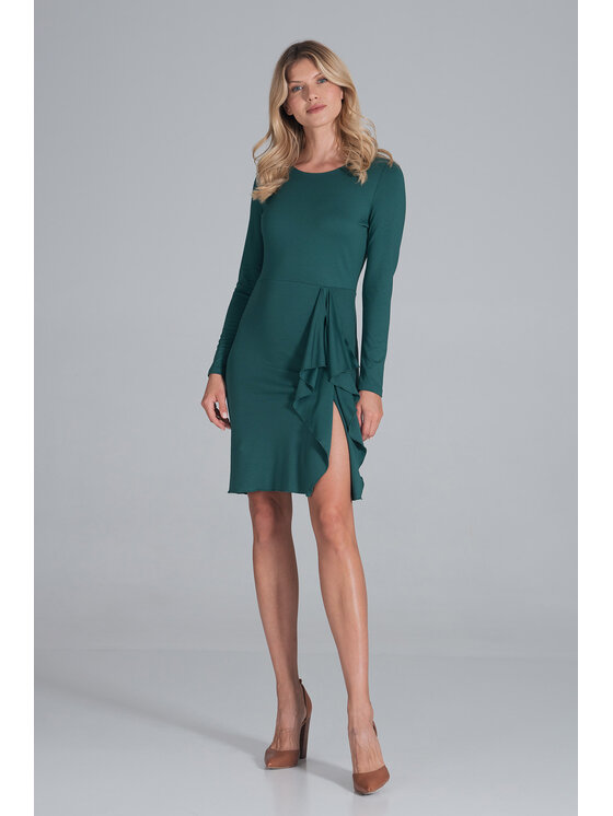 FIGL FIGL Vestito da giorno M839 Verde Regular Fit