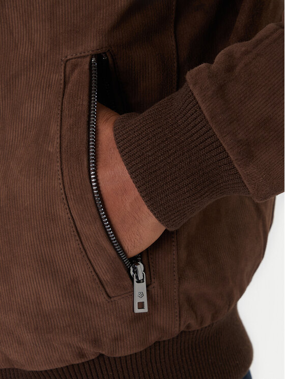 Milestone Milestone Nahkjope Ms Nathan 531630 21250 Pruun Regular Fit