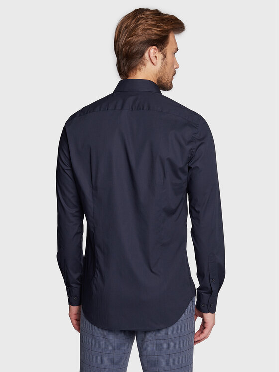 Tommy Hilfiger Tommy Hilfiger Košulja MW0MW25040 Tamnoplava Slim Fit