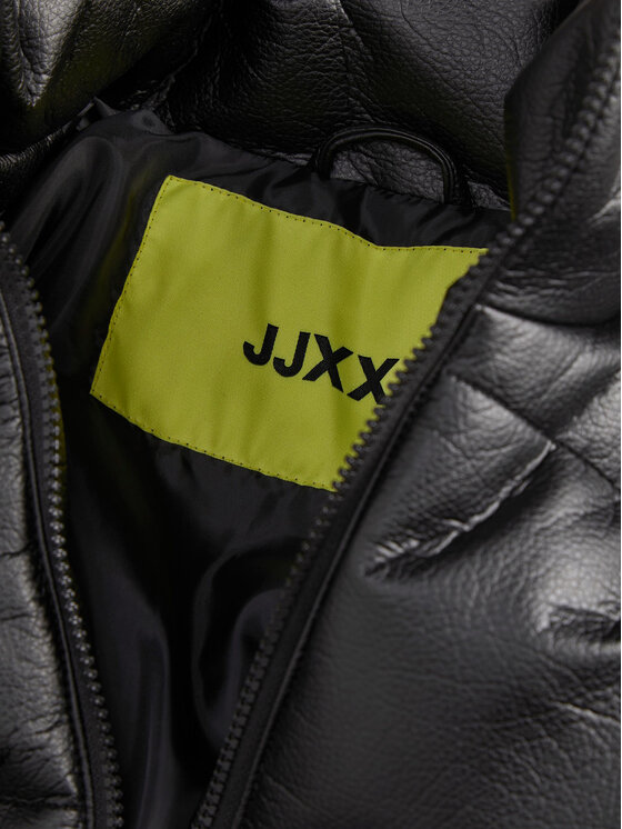 JJXX JJXX Ādas imitācijas jaka Cline Faux 12218550 Melns Regular Fit