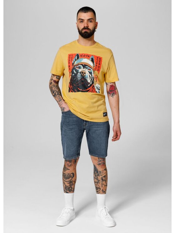 PITBULL PITBULL Szorty jeansowe Highlander Niebieski Regular Fit