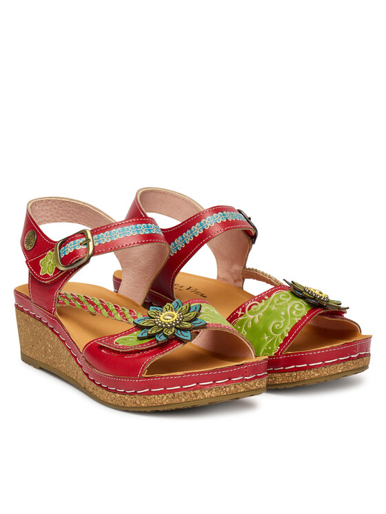 Laura Vita Laura Vita Босоніжки Facscineo 09 Червоний