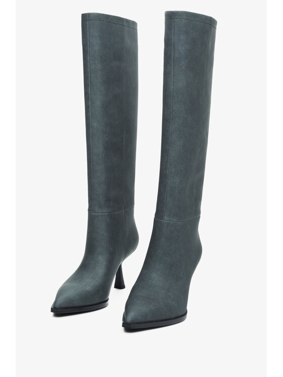 Estro Estro Čižmy ER00113873 Sivá