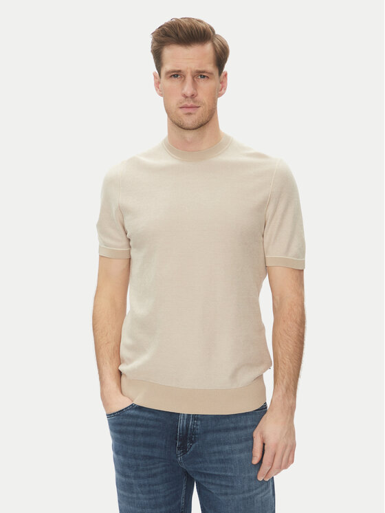 BOSS BOSS Tricou Jianfranco 50537642 Alb Regular Fit