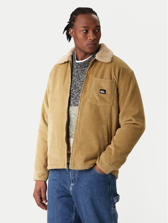 Quiksilver Quiksilver Преходно яке Dna Sherpa Harrington EQYJK04201 Бежов Regular Fit