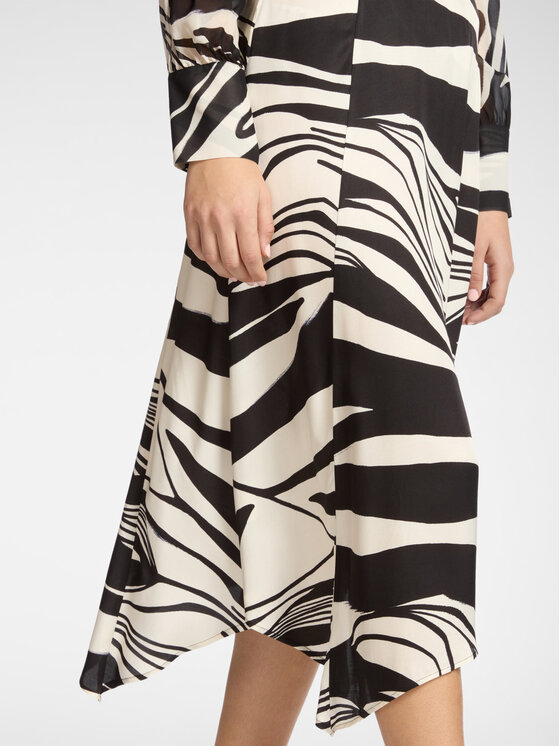 Elena Mirò Elena Mirò Spódnica midi 1026Z000070N001 Czarny A-Line Fit