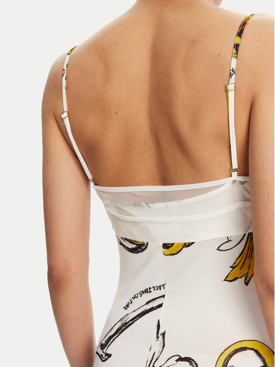 Versace Jeans Couture Versace Jeans Couture Φόρεμα καλοκαιρινό 78HAO900 Λευκό Regular Fit