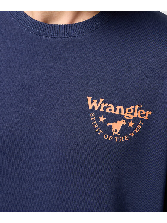 Wrangler Wrangler Bluza 112351253 Niebieski Regular Fit