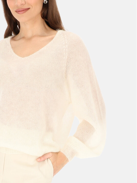 L’AF L’AF Sweter Rey Kremowy Reglan Fit