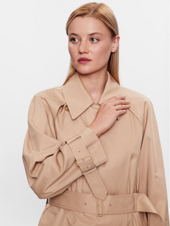 Calvin Klein Calvin Klein Trencz K20K205498 Beżowy Regular Fit