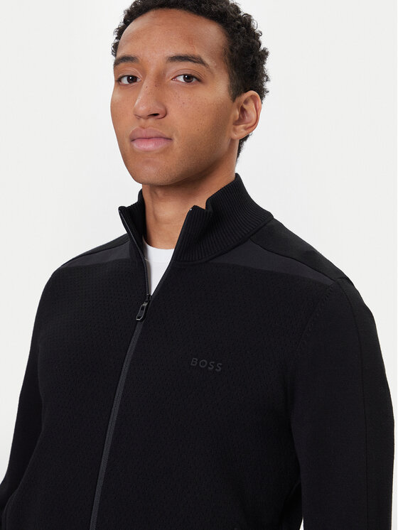 BOSS BOSS Kardigan League FZ 50547505 Crna Regular Fit