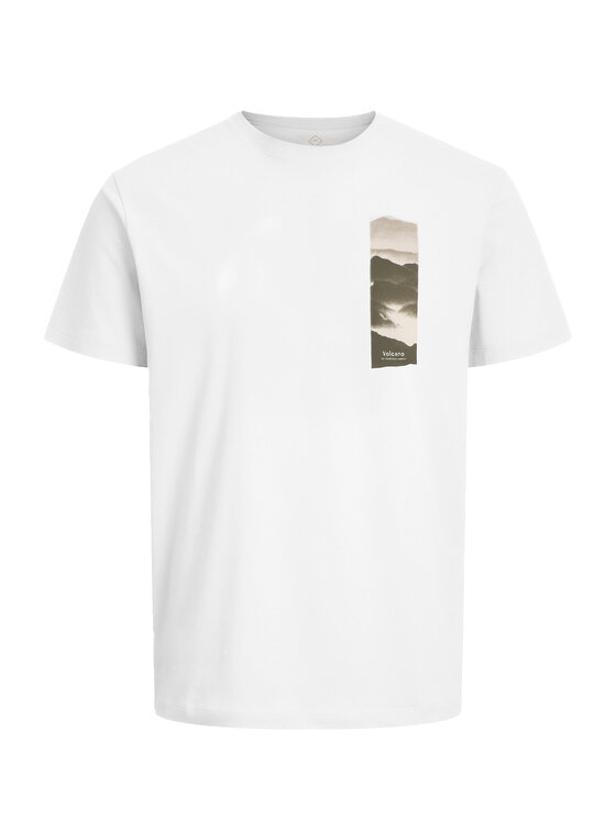 Volcano Volcano T-Shirt T-SIDE Biały Regular Fit