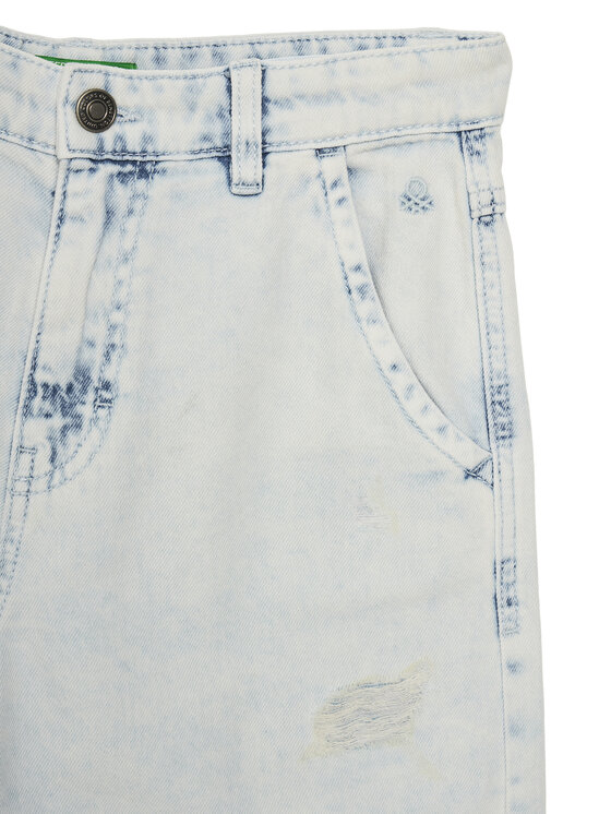 United Colors Of Benetton United Colors Of Benetton Pantaloni scurți de blugi 4AD7C9045 Albastru Regular Fit