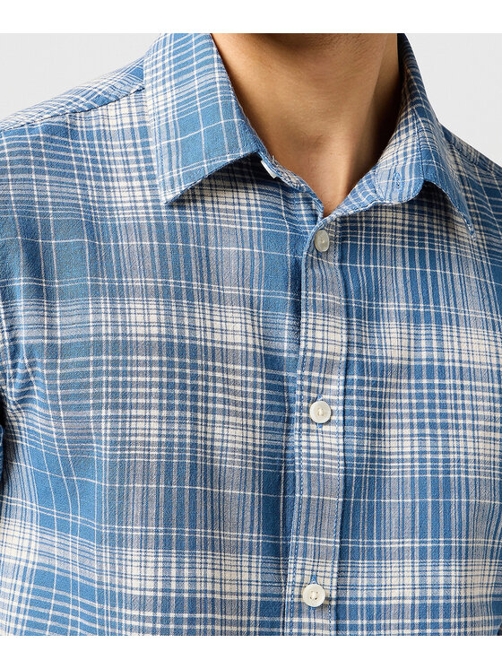 Wrangler Wrangler Koszula 112364054 Niebieski Regular Fit