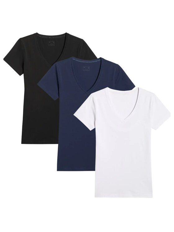 4F 4F T-Shirt 4FWMM00TTSHF3307-10S-20S-31S Kolorowy Regular Fit