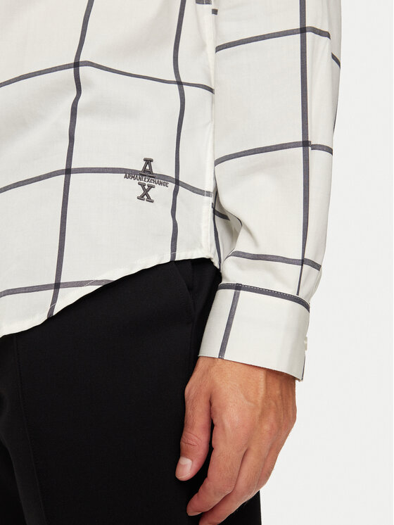 Armani Exchange Armani Exchange Koszula 6DZCL5 ZN5FZ 51AW Biały Regular Fit