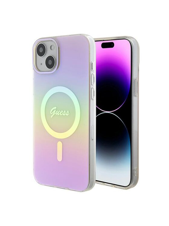 Etui na telefon Guess, Różowe, iPhone 15