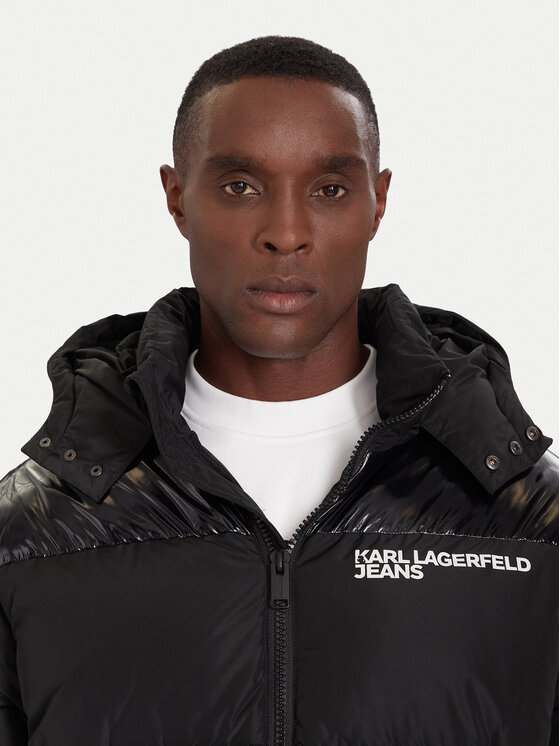 Karl Lagerfeld Jeans Karl Lagerfeld Jeans Télikabát A4M15031 Fekete Regular Fit