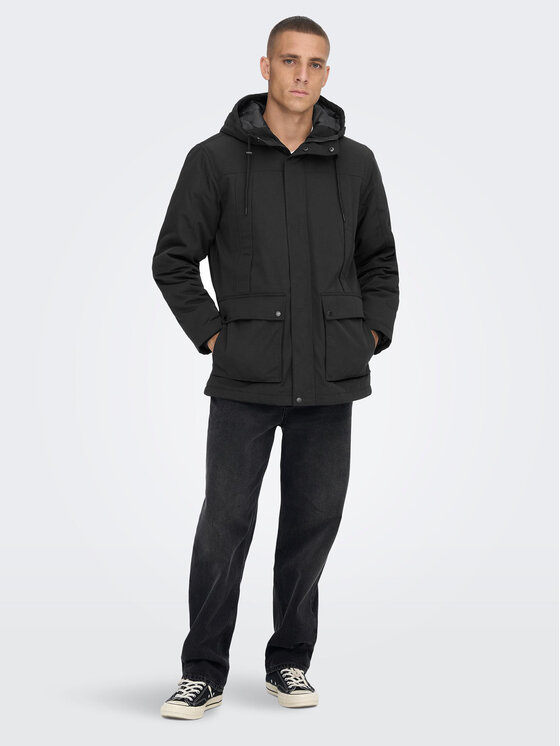 Only & Sons Only & Sons Hanorac Jayden 22022654 Negru Regular Fit
