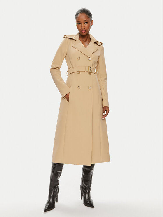 Patrizia Pepe Patrizia Pepe Vihmamantel 8O0137/A2AW-B663 Beež Regular Fit