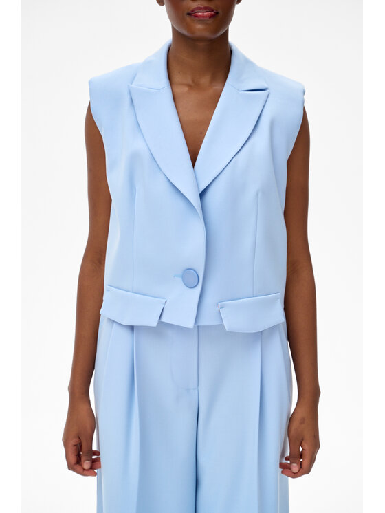 blue shadow blue shadow Kamizelka Florencja Niebieski Regular Fit