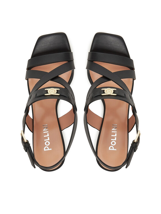 Pollini Pollini Sandały SA16358C0MTC0000 Czarny