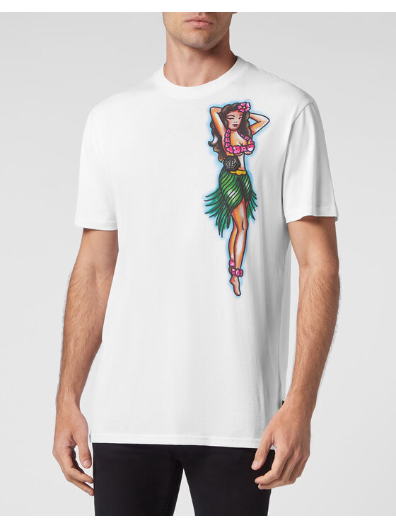PHILIPP PLEIN PHILIPP PLEIN T-Shirt 1725 Biały Regular Fit