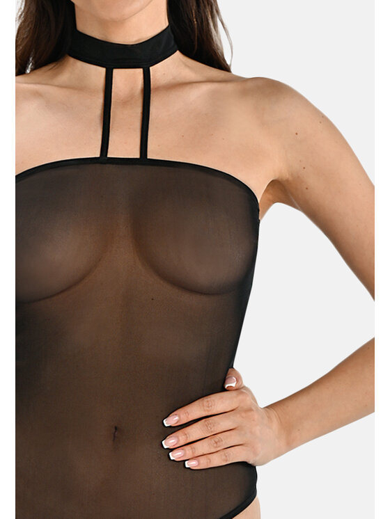 Teyli Teyli Body z chokerem Cyndi Czarny