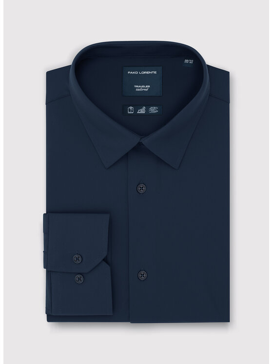 Pako Lorente Pako Lorente Koszula P26WF-1X-011 Granatowy Slim Fit