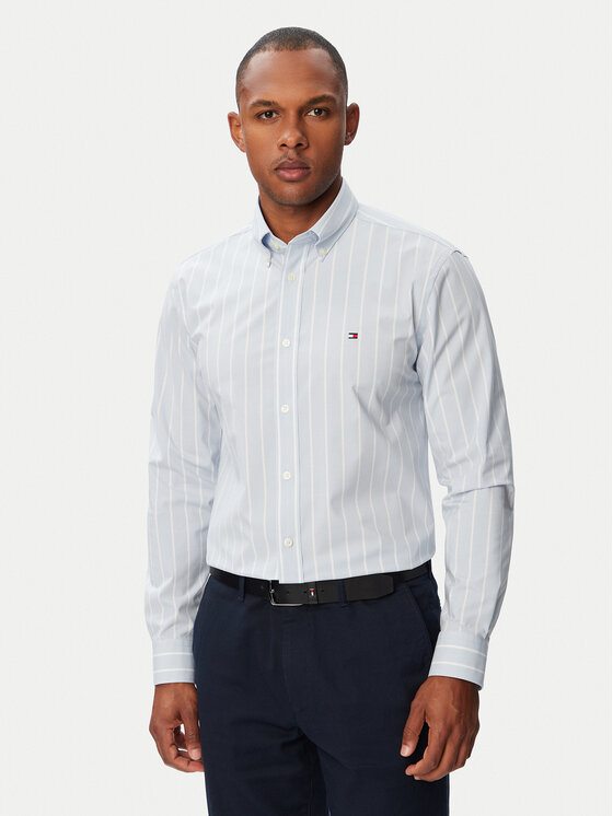 Tommy Hilfiger Tommy Hilfiger Hemd Performance MW0MW43430 Hellblau Slim Fit