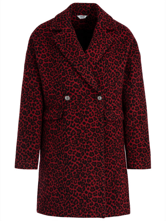 Liu Jo Liu Jo Volneni plašč W69174 T4074 Bordo rdeča Regular Fit