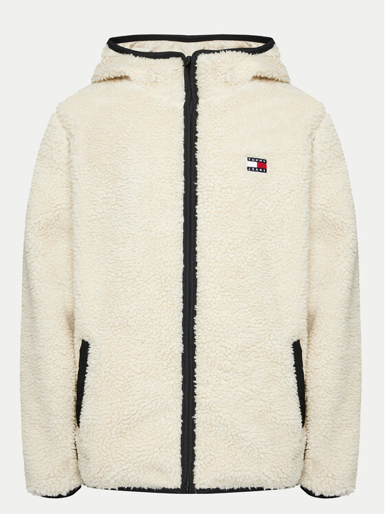Tommy Jeans Tommy Jeans Übergangsjacke Teddy DM0DM19224 Écru Regular Fit