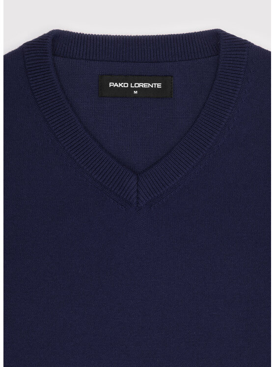 Pako Lorente Pako Lorente Sweter P26WN-2X-010 Granatowy Straight Fit