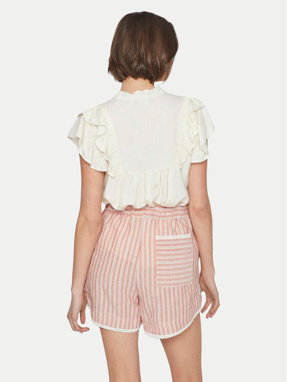 Vila Vila Majica Visia 14097358 Bijela Regular Fit
