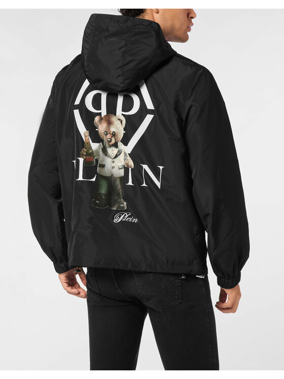 PHILIPP PLEIN PHILIPP PLEIN Větrovka 27021 Černá Regular Fit