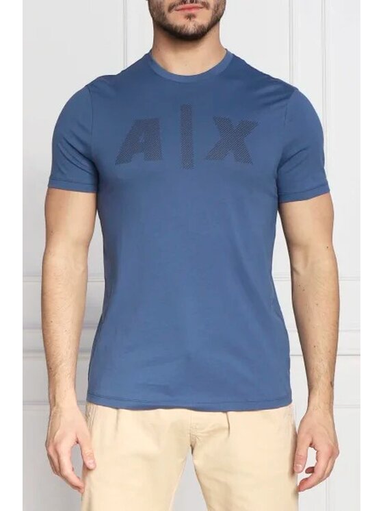 Armani Exchange Armani Exchange T-Shirt 3RZTFF ZJH4Z 15CK Niebieski Regular Fit