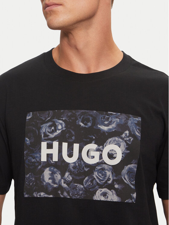 HUGO Hugo T-särk 50523999 Must Regular Fit
