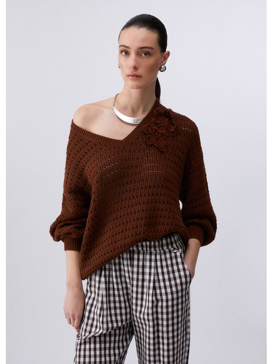 Liu Jo Liu Jo Maglione CA6304MS04209032 Marrone Regular Fit